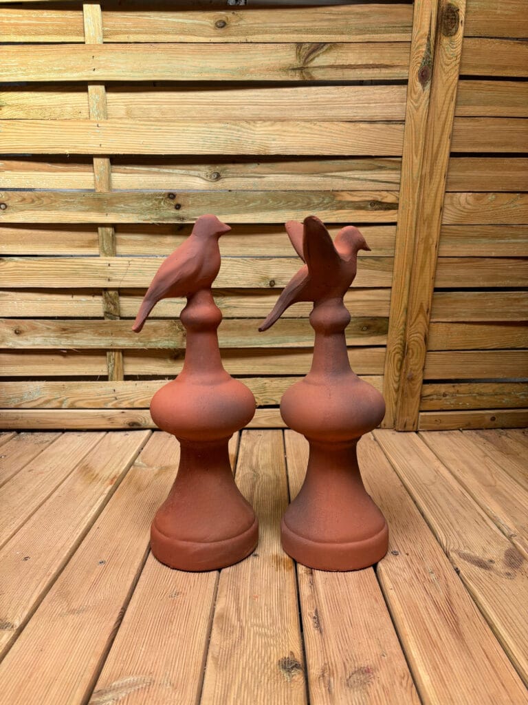 Épi De Faîtage Hibou Couleur Rouge - DMS - Neuf - Déco De Toit Originale