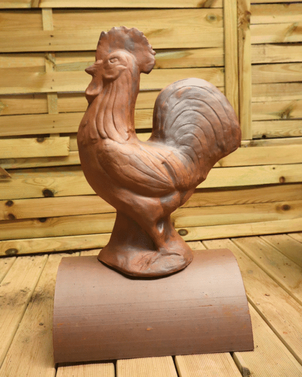 Épi de Faitage Coq Artisanal à Sceller